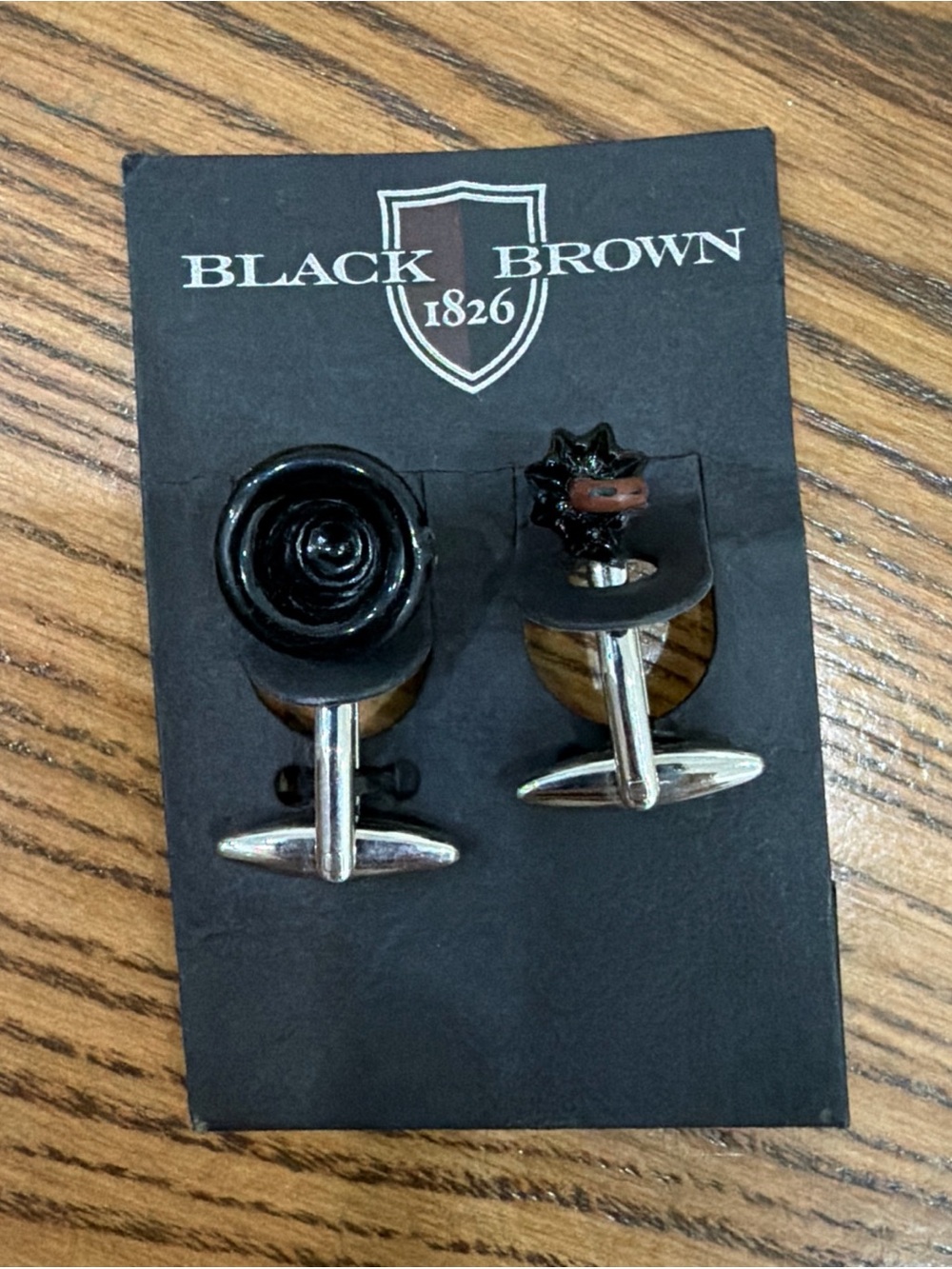 Black top hat and umbrella Cufflinks